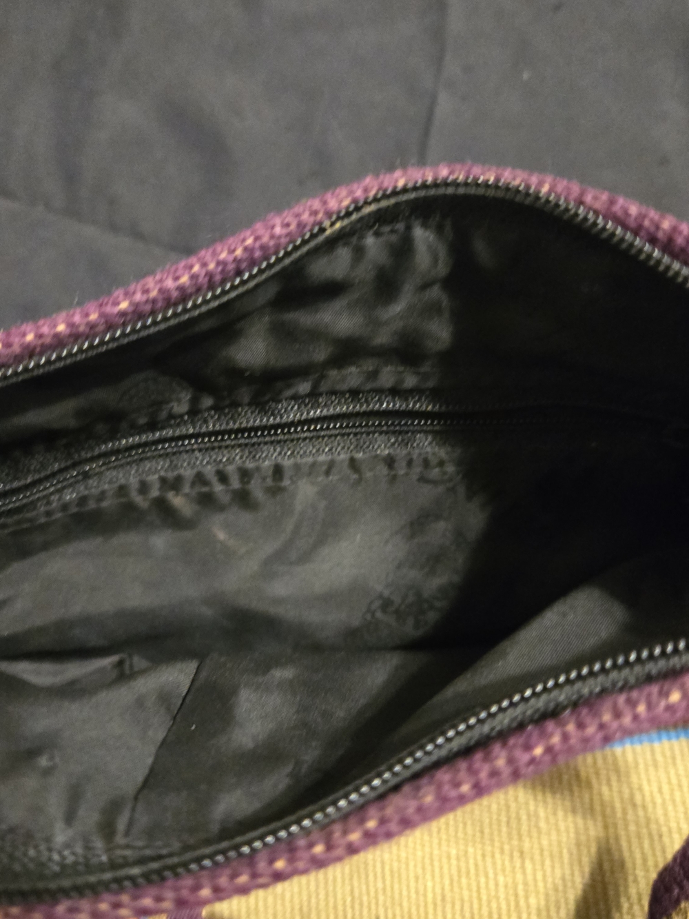 Handwoven Multicolored Patterned Hand Bag - Picture 7 of 10